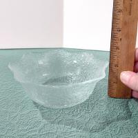 Vintage Arcoroc Salad Soup Cereal Fluted Textured Glass Bowls, Set of 4
