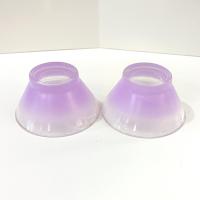 Vintage Purple Blendo Glass Dip Salad Bowls, Set of 2, MCM Glassware