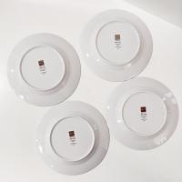 Mikasa Fine China Cheers Plates, Set of Four, Appetizer Salad Sandwich 8 Inch Plates