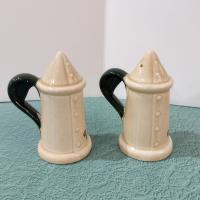 Vintage Homestead Provincial Metlox-Poppytrail-Vernon Ceramic Salt and Pepper Shakers Set, Country Farmhouse Chicken Hen Rooster Shaker Set