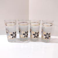 Vintage Cerve DeValbor Italy Highball Glasses, Set of Four, 1960's MCM Retro Barware