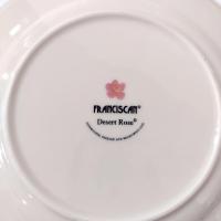 Vintage Franciscan Desert Rose Salad Dessert Plates, Set of Four