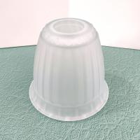 Vintage Ribbed Frosted Glass Lamp Light Shade, Bell Shaped Replacement Shade