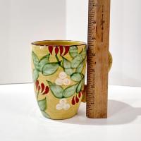 Vintage Artland Margaux Collection Ceramic Coffee Tea Mugs, Set of Two, Tuscan Style Mugs