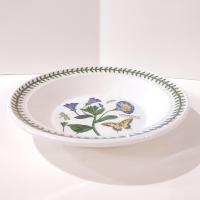 Vintage Portmeirion Botanic Garden Trailing Bindweed Soup Bowl, Butterfly Floral Serving Bowl
