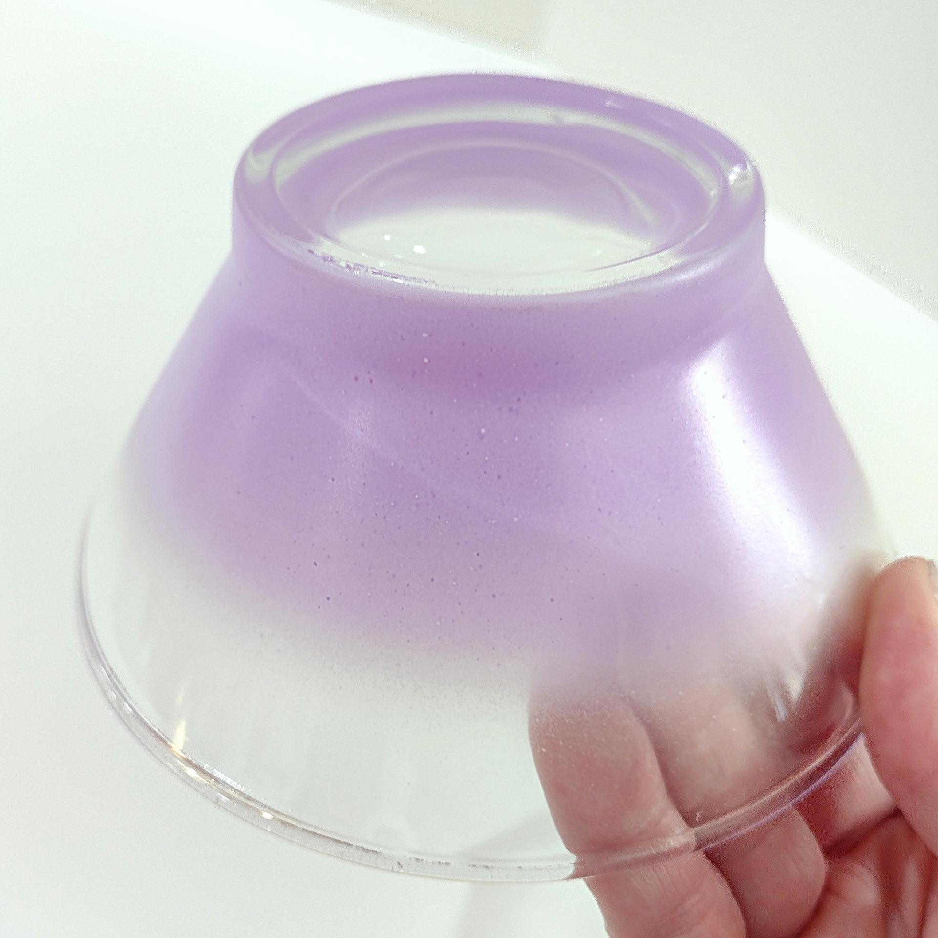 Vintage Purple Blendo Glass Dip Salad Bowls, Set of 2, MCM Glassware