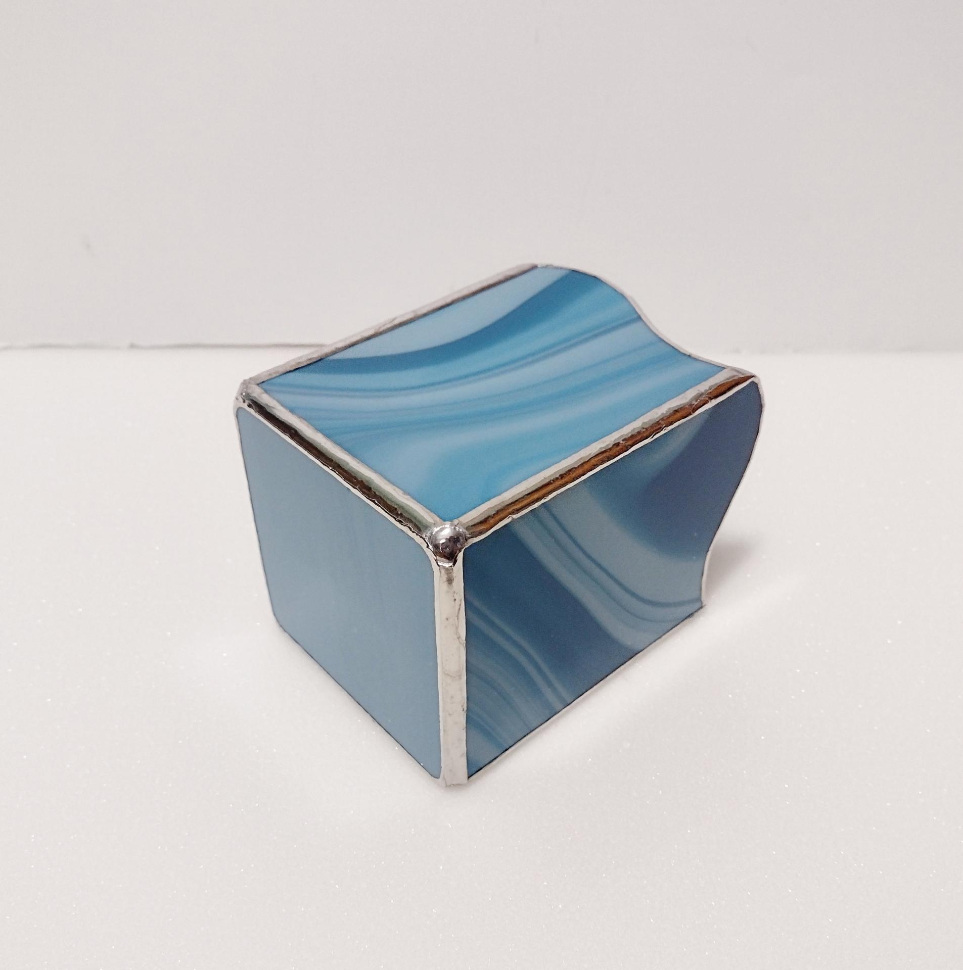Stained Glass Pencil Pen Utensil Holder, Desk Accessory, Remote Control Organizer