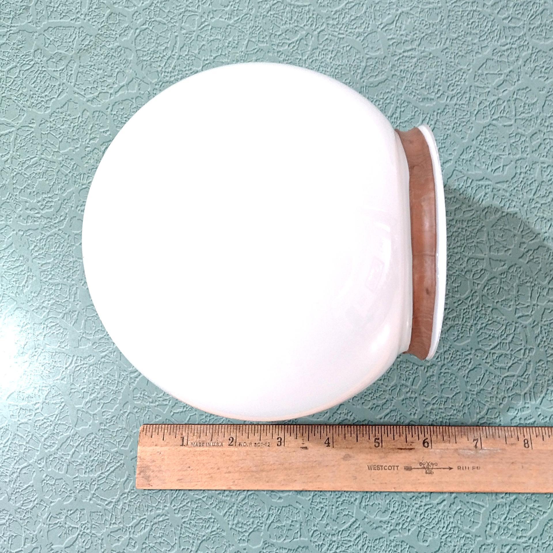 Vintage Round White Milk Glass Globe Light Cover Shade