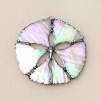 Sand Dollar Stained Glass Suncatcher