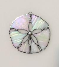 Sand Dollar Stained Glass Suncatcher