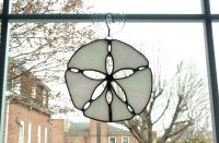 Sand Dollar Stained Glass Suncatcher