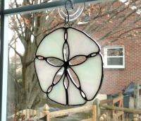Sand Dollar Stained Glass Suncatcher