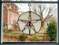 Sand Dollar Stained Glass Suncatcher