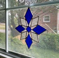 Snowflake Stained Glass Suncatcher