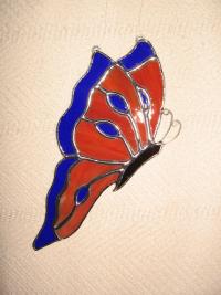 Monarch Butterfly Stained Glass Suncatcher