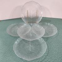Vintage Arcoroc Aspen Leaf Salad Plates, Set of Five