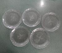 Vintage Arcoroc Aspen Leaf Salad Plates, Set of Five
