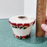 Vintage Yankee Candle Mini Ceramic Shade Jar Topper, Fall Apple Harvest Design