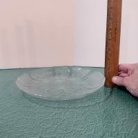 Vintage Arcoroc Fleur Pattern 9 Inch Luncheon Plates, Set of 2