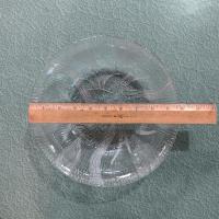 Vintage Arcoroc Canterbury Crocus 9" Salad Serving Bowl, Clear Glass Fruit Bowl