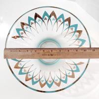 Vintage Anchor Hocking Happy Hour Atomic Boomerang Starburst Chip or Salad Bowl