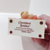 Vintage 1995 Cherished Teddies Valentines Cupid Ceramic Resin Treat Bag, Priscilla Hillman Enesco Teddy Bear Figurine