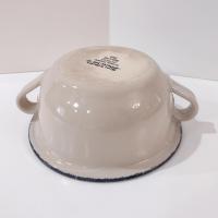 Vintage Home and Garden Party LTD Floral Ceramic Batter Bowl, Stoneware Mixing Bowl with Spout and Handles