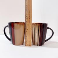 Bazaar Brown Stoneware 16 Ounce Mugs, Set of Two