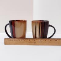Bazaar Brown Stoneware 16 Ounce Mugs, Set of Two