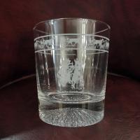 Set of Two Vintage Blue Bonnets Raceway Rocks Whiskey Glasses, Harness Racing / Horse Racing Collectible Memorabilia 