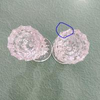 Vintage Crystal Hofbauer Byrdes Collection Taper Candle Holders with Figurative Bird Stems, Set of Two