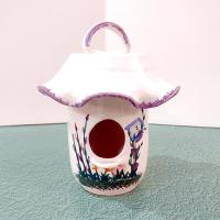 Vintage Ceramic Birdhouse, Winding Creek Pottery Bird House