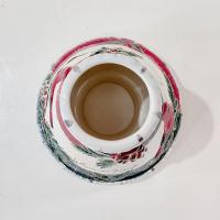 Vintage Yankee Candle Cardinal Warm Hearts Ceramic Candle Shade Jar Topper, Christmas Holiday Decor