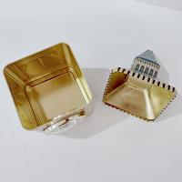 Vintage Big Ben Metal Tin with Working Clock, Walkers Chocolate Mints Big Ben Storage Container