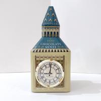 Vintage Big Ben Metal Tin with Working Clock, Walkers Chocolate Mints Big Ben Storage Container