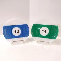Vintage Luminarc Billiards Appetizer Sandwich Salad Plates, Set of Two