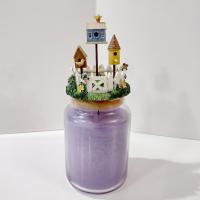 Vintage Our America Birdhouse Resin Jar Candle Topper