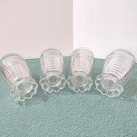Vintage Anchor Hocking Manhattan Footed Clear Tumblers, Set of Four, Art Deco Retro Glassware