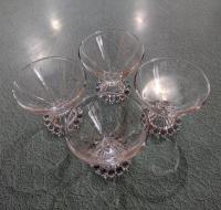 Vintage Anchor Hocking Berwick Boopie Champagne / Tall Sherbet Glasses, Set of Four