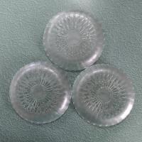 Vintage Libbey Bouquet Pattern 8 Inch Salad Dessert Plates, Set of Three, Deep Rimmed Salad Plates
