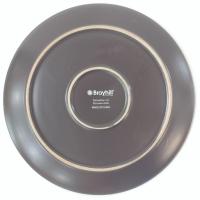 Broyhill Mikasa Maddox Blue Dinner Plate, Teal Blue and Gray Ceramic Dinnerware