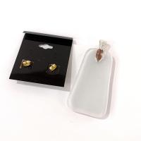 Fused Glass Orange and White Swirled Pendant and Earring Set