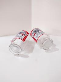 Vintage Budweiser 32 Ounce Large Beer Glasses, Set of Two