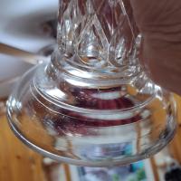 Antique Cooperative Flint Glass 190 Regal Block Clear Pressed Glass Pedestal Cake Stand with Lip, Vintage EAPG Pastry Dessert Display Plate