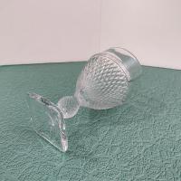 Vintage Cambridge Mt. Vernon Water Wine Goblet, UV Reactive Glass