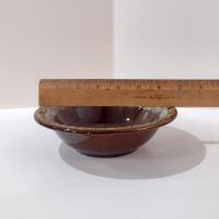 Vintage Canonsburg CAN38 Ironstone Coupe Cereal Bowls, Set of Two, Canonsburg Pottery Ceramic Brown Drip Glaze Bowls