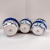 Set of Three Ceramic Pfaltzgraff Canisters, Orleans Pattern, Available for Local Pickup Only