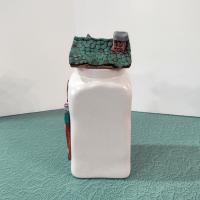 Vintage Ceramic Candy Shop Storage Canister, House Shaped Air Tight Storage Container