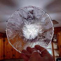 Vintage Arcoroc Canterbury Crocus Clear Glass Cereal Bowls, Set of 2