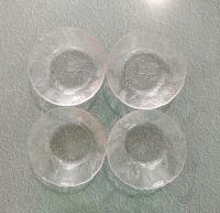 Vintage Arcoroc Canterbury Crocus Clear Glass Cereal Bowls, Set of 4